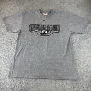 Oregon State Beavers football‎ Nike center swoosh y2k Gray Men's Size Medium